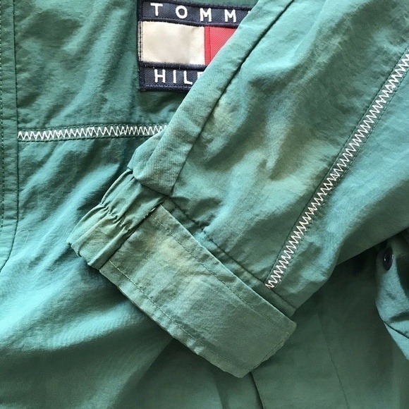 90s Tommy Hilfiger Windbreaker Jacket Coat Sailing Gear Large - Picture 8 of 8